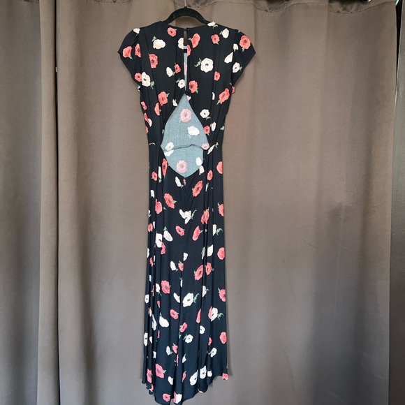 Reformation Gavin Dress in Black Floral - Picture 5 of 6